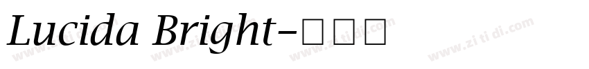 Lucida Bright字体转换 Lucida Bright字体转换